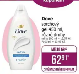 Teta Dove Sprchový gel • 450 ml nabídka