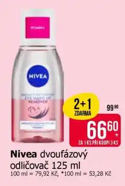 Teta Nivea dvoufázový odličovač 125 ml nabídka