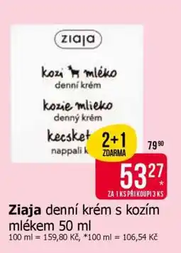 Teta Ziaja denní krém s kozím mlékem 50 ml nabídka
