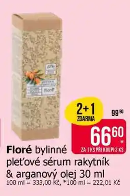 Teta Floré bylinné pleťové sérum rakytník & arganový olej 30 ml nabídka