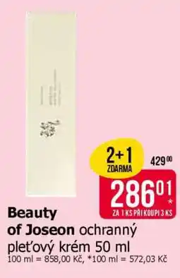 Teta Beauty of Joseon ochranný pleťový krém 50 ml nabídka