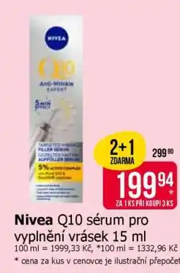 Teta Nivea Q10 sérum pro vyplnění vrásek 15 ml nabídka