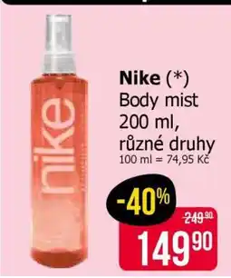 Teta Nike Body mist nabídka