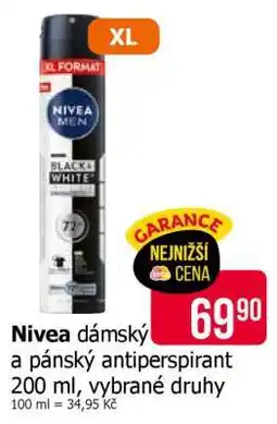 Teta Nivea dámský a pánský antiperspirant nabídka