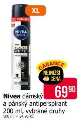 Teta Nivea dámský a pánský antiperspirant nabídka