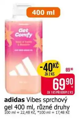 Teta adidas Vibes sprchový gel 400 ml nabídka