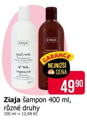 Teta Ziaja šampon 400 ml, různé druhy nabídka