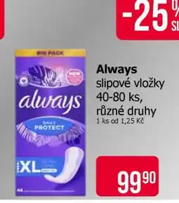 Teta Always Slipové vložky nabídka