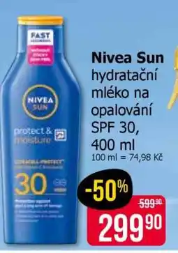 Teta Nivea Sun hydratační mléko na opalování SPF 30, 400 ml nabídka