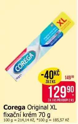 Teta Corega Original XL fixační krém 70 g nabídka