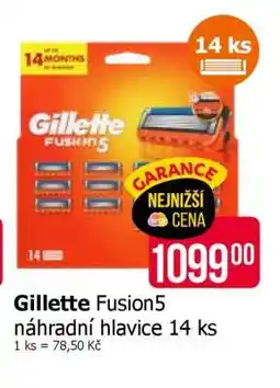 Teta Gillette Fusion5 náhradní hlavice 14 ks nabídka