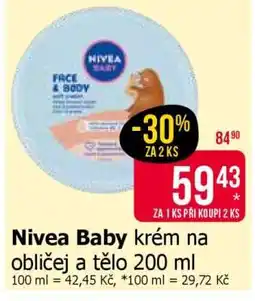 Teta Nivea Baby krém na obličej a tělo 200 ml nabídka