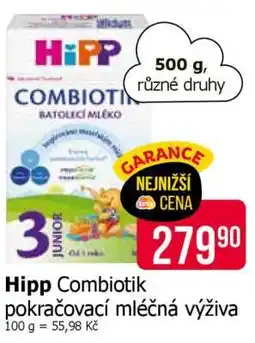 Teta Hipp Combiotik pokračovací mléčná výživa nabídka