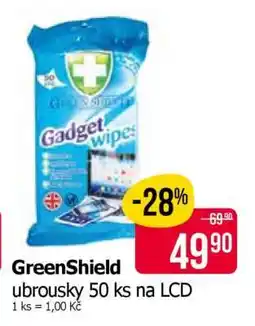 Teta GreenShield ubrousky 50 ks na LCD nabídka