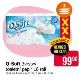 Teta Q-Soft 3vrstvý toaletní papír 16 rolí nabídka