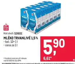 Makro Mléko trvanlivé 1,5 % nabídka