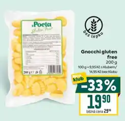 Billa Gnocchi gluten free nabídka