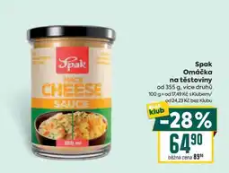 Billa Spak Omáčka na těstoviny nabídka