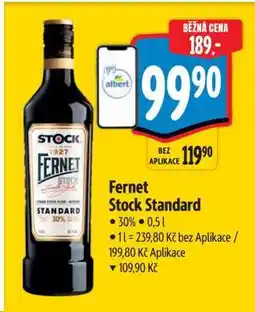 Albert FERNET STOCK STANDARD nabídka