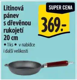 Albert Litinová pánev s dřevěnou rukojetí 20 cm nabídka