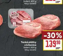 Billa Tenké plátky z krkovice balení nabídka