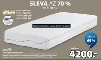 JYSK Pěnová matrace WELLPUR KVITA nabídka