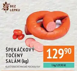 Coop hb Špekáčkový točený salám nabídka