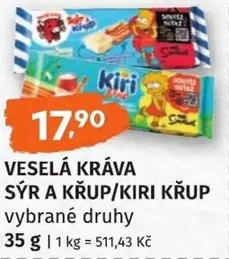 Coop hb Veselá kráva sýr a křup/kiri křup nabídka