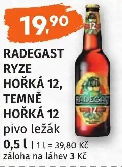 Coop hb RADEGAST Ryze hořká 12, temně hořká 12 nabídka