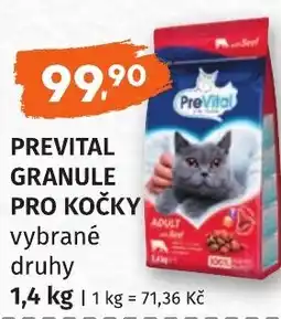 Coop hb PREVITAL Granule pro kočky nabídka