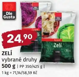 Coop hb Zelí nabídka