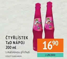 Coop hb Čtyřlístek tad nápoj nabídka