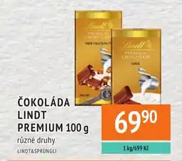 Coop hb Čokoláda lindt premium nabídka