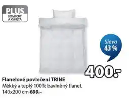 JYSK Flanelové povlečení TRINE nabídka