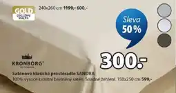 JYSK Saténové klasické prostěradlo SANDRA nabídka