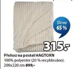 JYSK Přehoz na postel HAGTORN nabídka