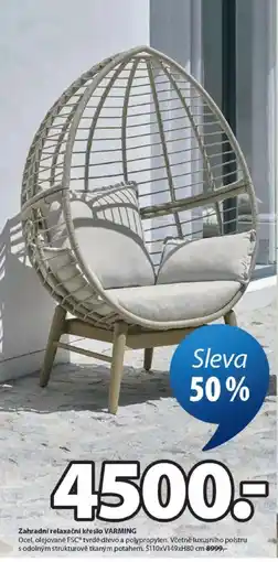 JYSK Zahradní relaxační křeslo VARMING nabídka