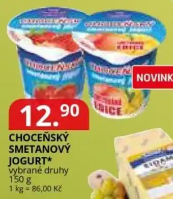 Potraviny CZ Choceňský smetanový jogurt nabídka