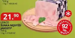 Potraviny CZ LE&CO Šunka nejvyšší jakosti nabídka