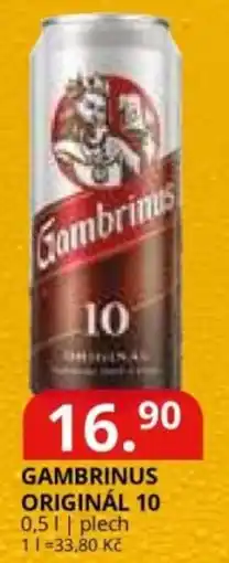 Potraviny CZ Gambrinus originál 10 nabídka