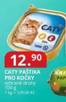 Potraviny CZ Caty Pastika pro kočky nabídka