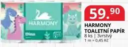 Potraviny CZ Harmony toaletní papír nabídka