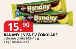 Potraviny CZ Banány / višně v čokoládě nabídka