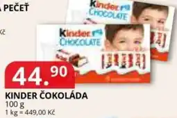 Potraviny CZ Kinder čokoláda nabídka