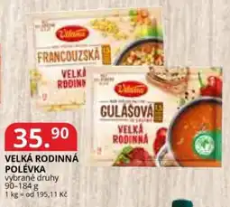 Potraviny CZ Velká rodinná polévka nabídka