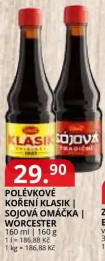 Potraviny CZ Polévkové Koření klasik / sojová omáčka / worcester nabídka