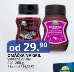Potraviny CZ Omáčka na gril nabídka