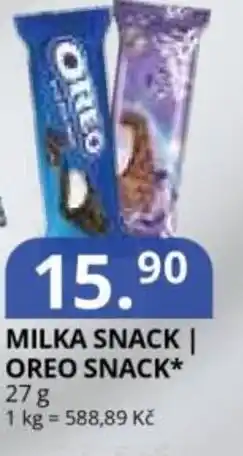 Potraviny CZ Milka snack | Oreo snack nabídka