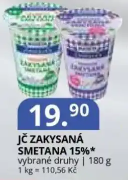 Potraviny CZ Jč zakysaná smetana 15% nabídka