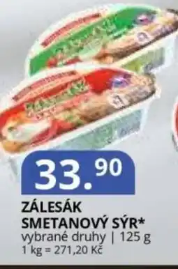 Potraviny CZ Zálesák smetanový sýr nabídka